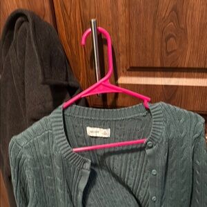 Cable Knit Teal Sweater